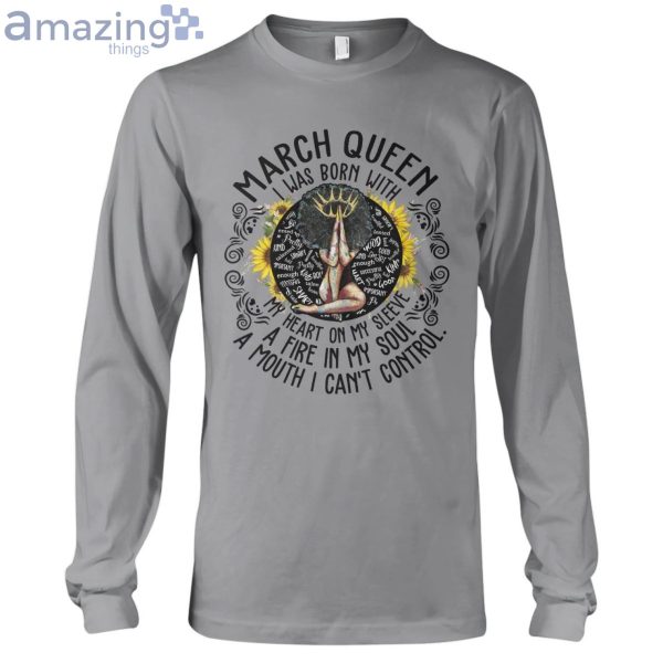 March Black Queen My Heart On My Sleeve Ladies T-Shirt Product Photo 7