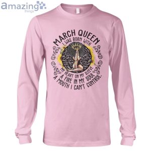March Black Queen My Heart On My Sleeve Ladies T Shirt image March Black Queen My Heart On My Sleeve Ladies T-Shirt Product Photo 8