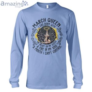 March Black Queen My Heart On My Sleeve Ladies T Shirt image March Black Queen My Heart On My Sleeve Ladies T-Shirt Product Photo 9