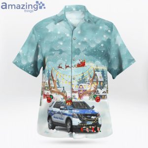 Massachusetts Boston Police Department Ford Police Interceptor Utility Christmas Hawaiian Shirt image Massachusetts Boston Police Department Ford Police Interceptor Utility Christmas Hawaiian Shirt Product Photo 3