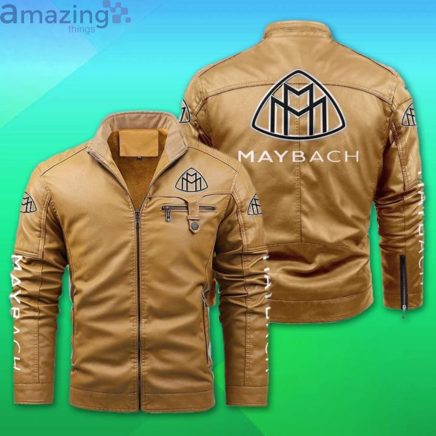 Maybach Fleece Leather Jacket image Maybach Fleece Leather Jacket Product Photo 2