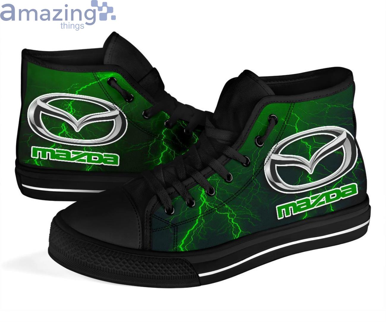 Mazda Thunder and Lightning Green High Top Shoes image Mazda Thunder and Lightning Green High Top Shoes Product Photo 4