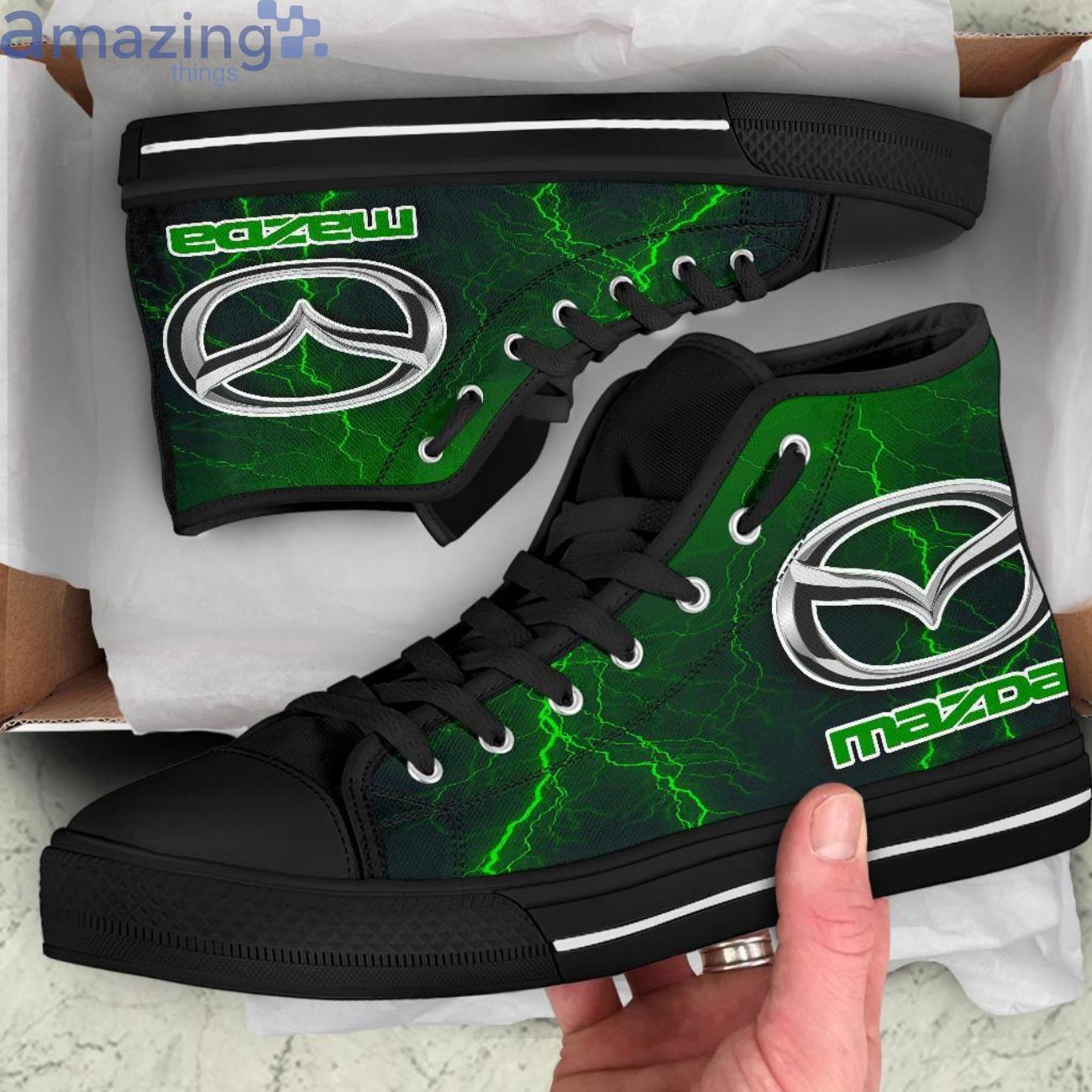 Mazda Thunder and Lightning Green High Top Shoes image Mazda Thunder and Lightning Green High Top Shoes Product Photo 6