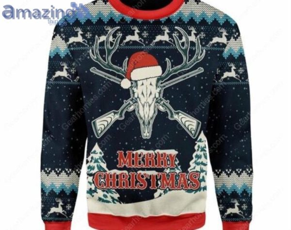 Merry Christmas Deer Huting Ugly Sweater