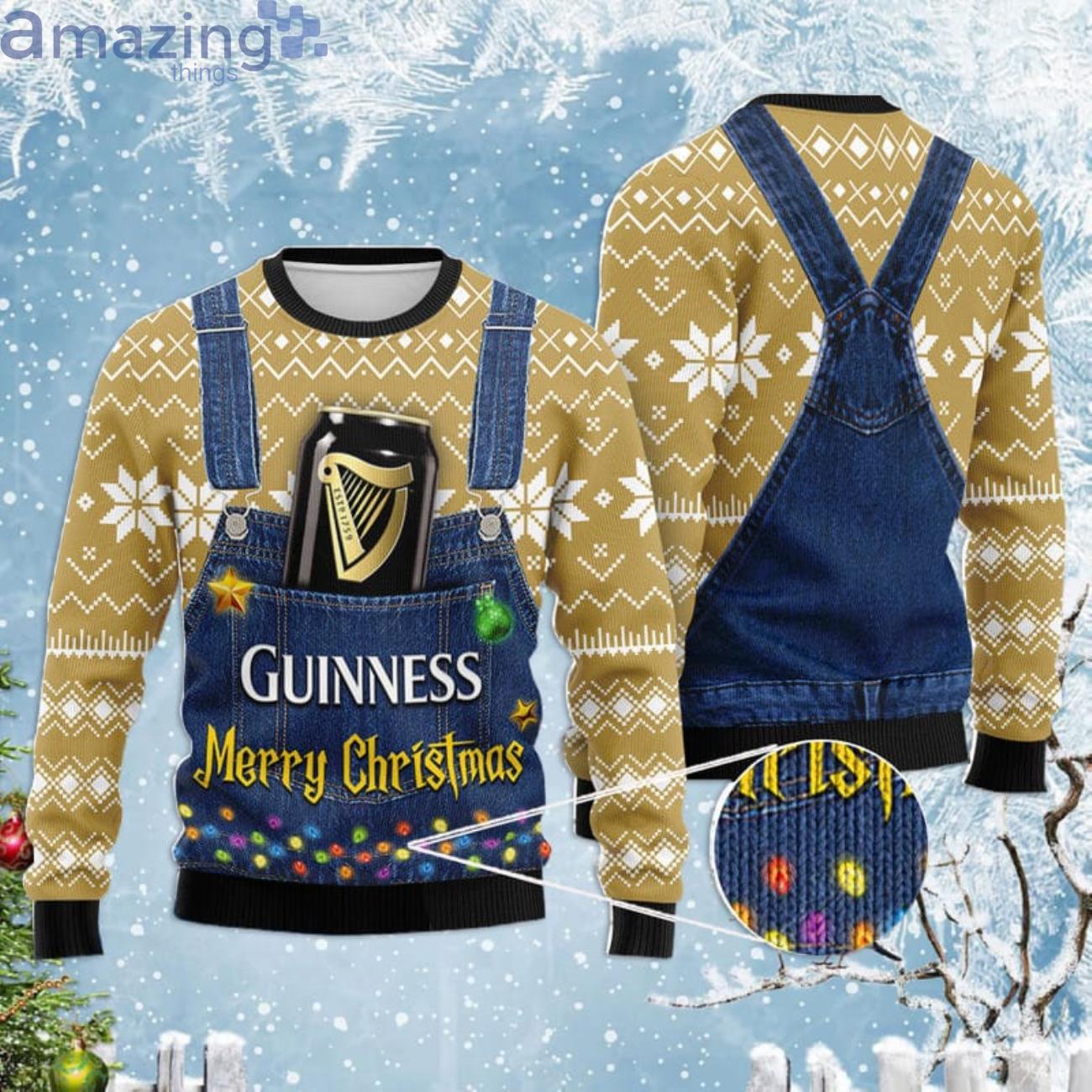 Merry Christmas Guinness Ugly Christmas Sweater Product Photo 1 Merry Christmas Guinness Ugly Christmas Sweater Product Photo 1