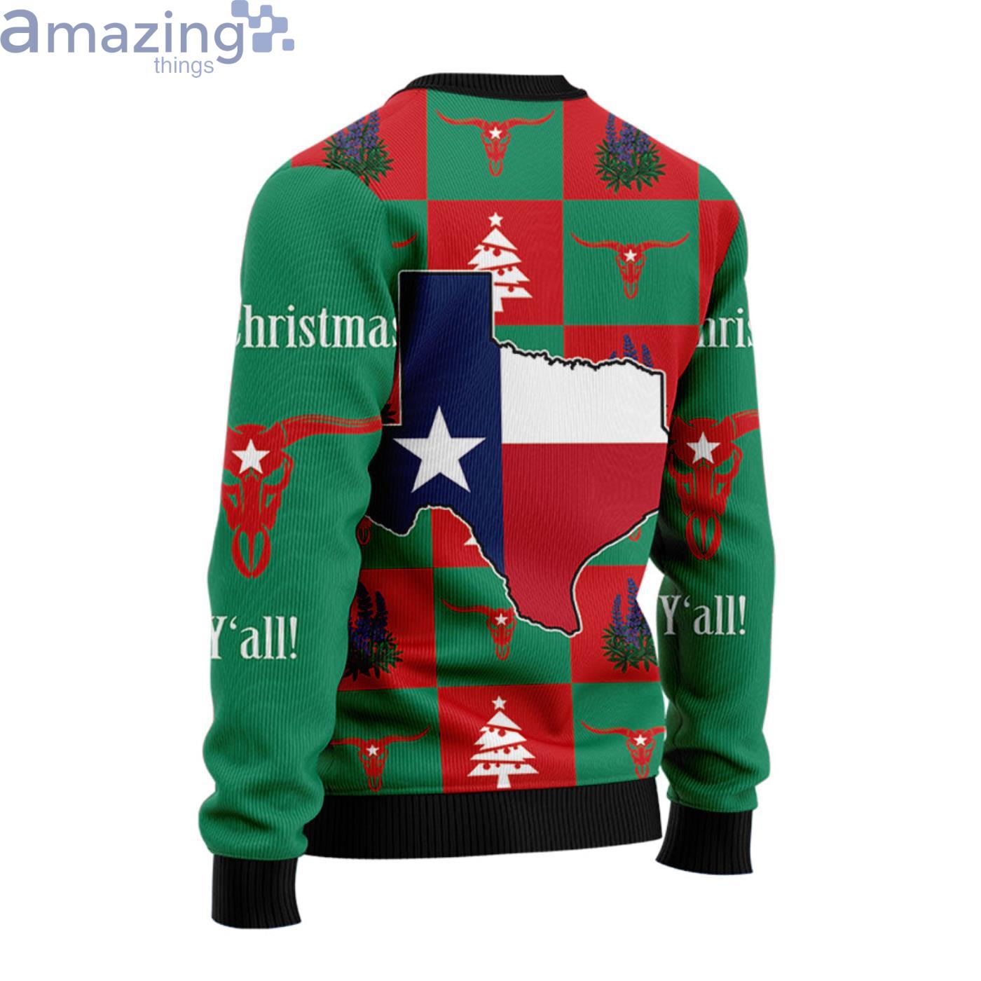 Texas Ugly Christmas Sweatshirt Merry Christmas Y'all 