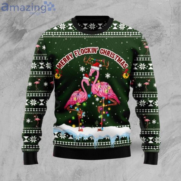 Merry Flockin Christmas Ugly Sweater Product Photo 1