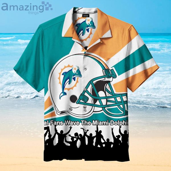 Miami Dolphin Baseball Helmet Fans Gift Logo Sport Lover Hawaiian Shirt Product Photo 1