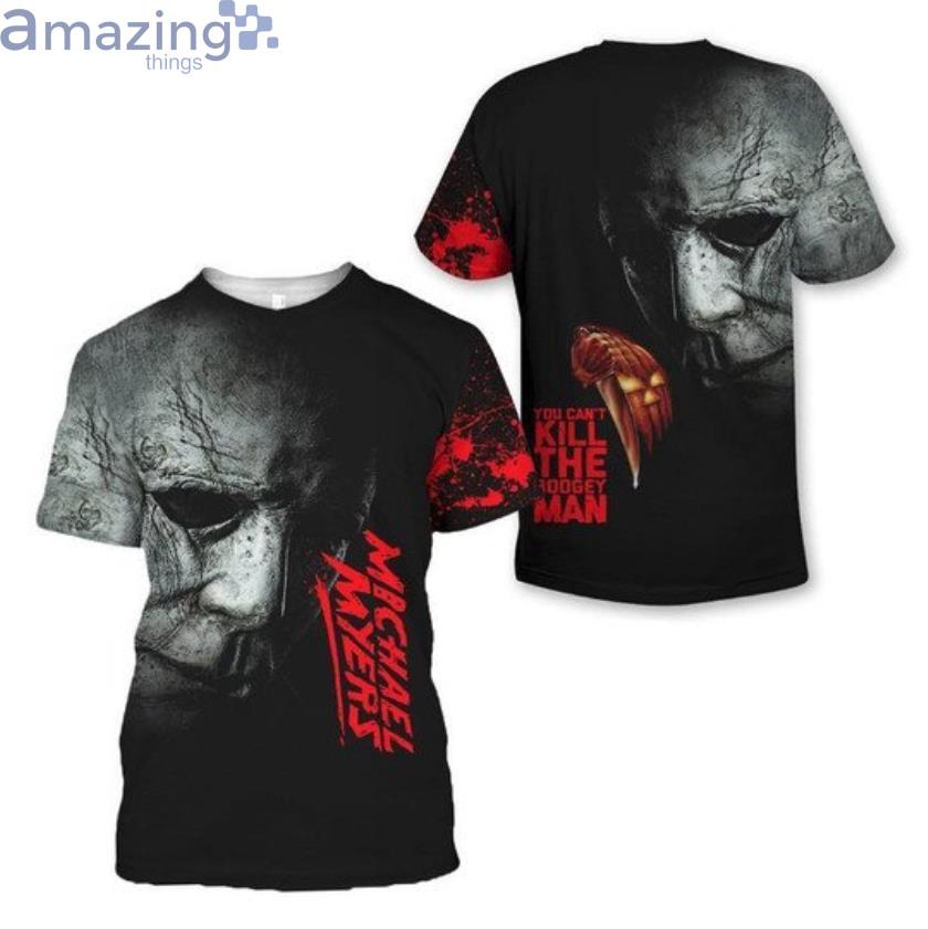 Michael Myers Halloween Black 3D T-Shirt Product Photo 1