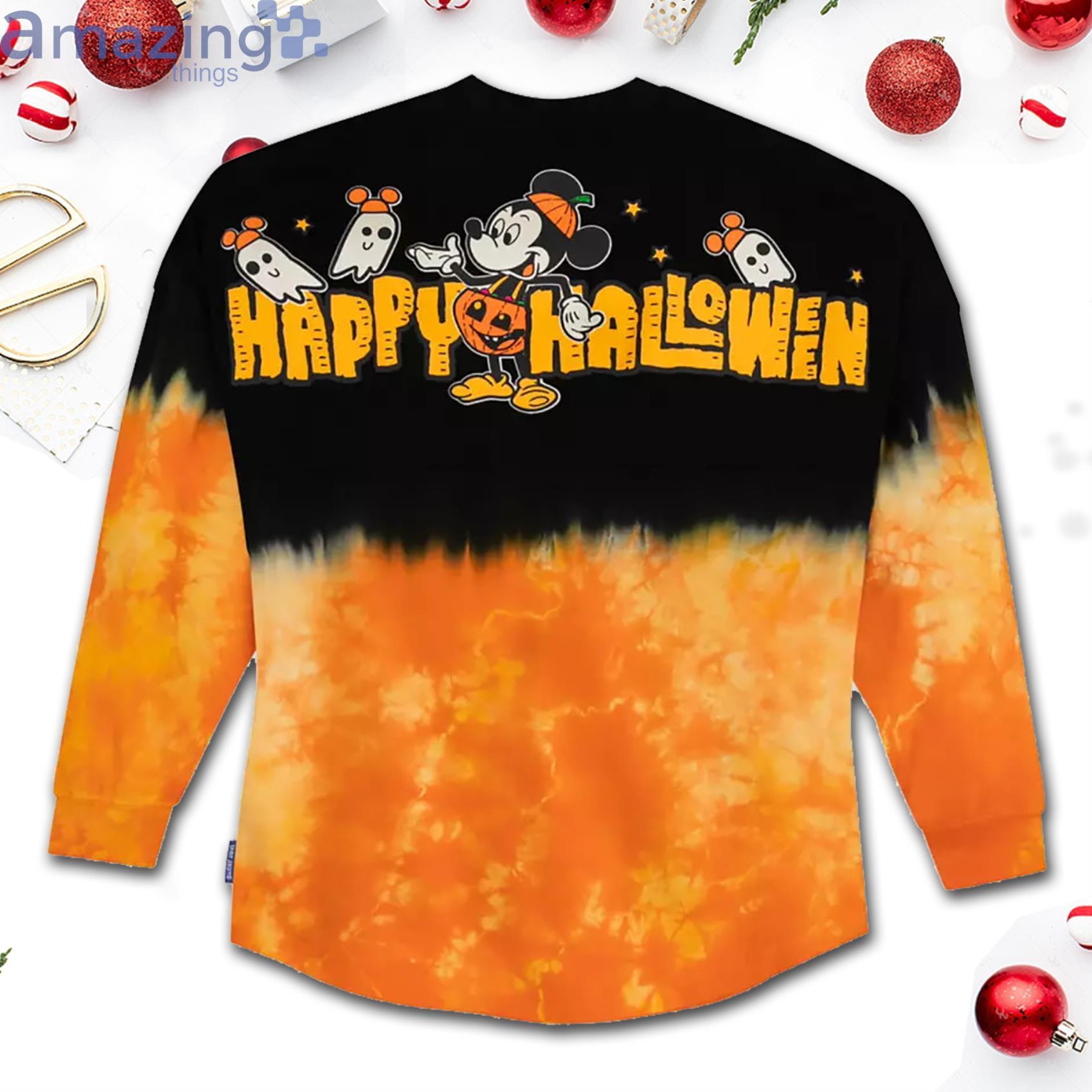 Mickey Mouse Halloween Tie Dye Happy Halloween Sweashirt image Mickey Mouse Halloween Tie-Dye Happy Halloween Sweashirt Product Photo 2