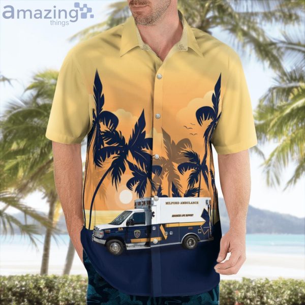 Milford New Hampshire Milford Ambulance Service Hawaiian Shirt Product Photo 3
