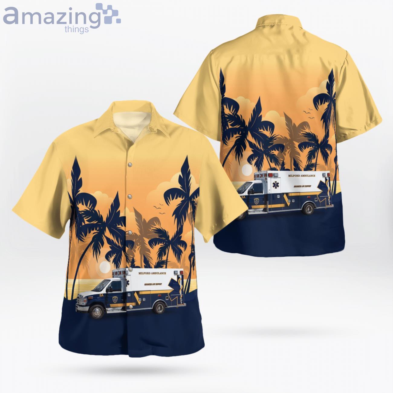 Milford New Hampshire Milford Ambulance Service Hawaiian Shirt image Milford New Hampshire Milford Ambulance Service Hawaiian Shirt Product Photo 1 Product photo 1