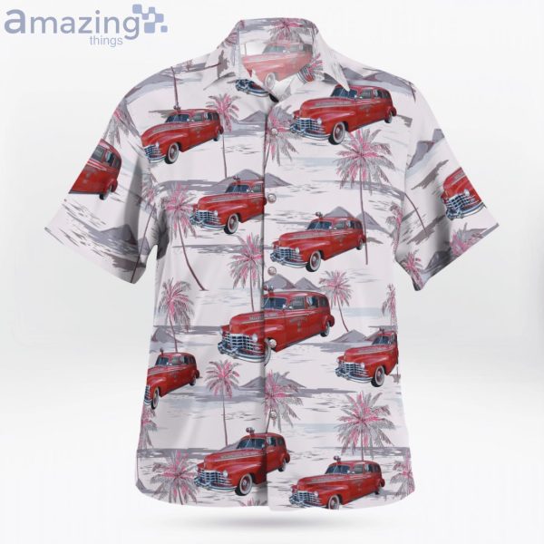Milwaukee Wisconsin Milwaukee Fire Department 1947 Cadillac Sayers & Scovill Ambulance Hawaiian Shirt Product Photo 2