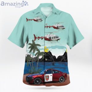 Minnesota State Patrol Dodge Chargers & Bell 407 Hawaiian Shirt Product Photo 2