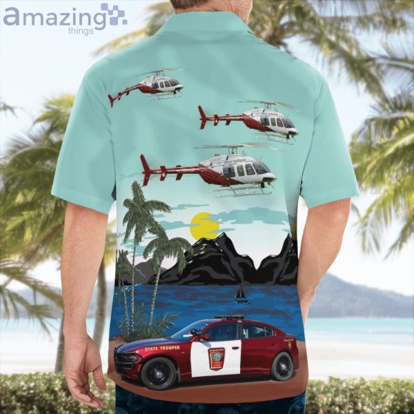 Minnesota State Patrol Dodge Chargers & Bell 407 Hawaiian Shirt Product Photo 4