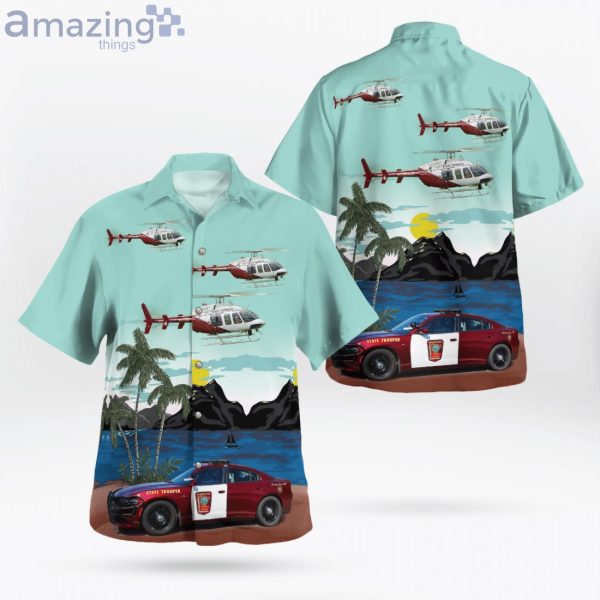 Minnesota State Patrol Dodge Chargers & Bell 407 Hawaiian Shirt Product Photo 1