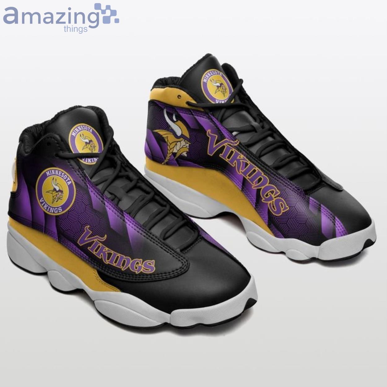 Minnesota Vikings Cool Air Jordan 13 Sneaker Shoes For Fans Product Photo 1