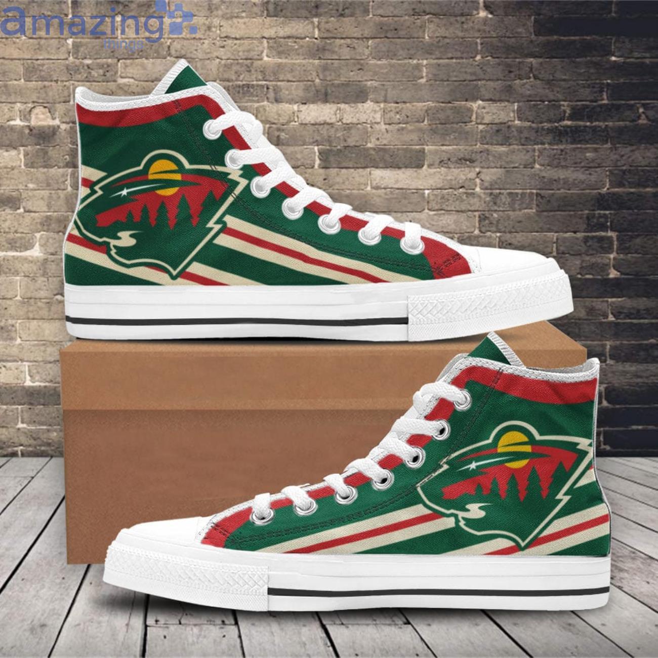 Minnesota Wild Team Sport Lover High Top Shoes Product Photo 1