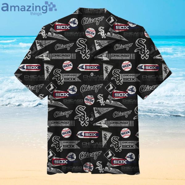 Mlb Chicago White Sox Baseball Fans Gift Logo Sport Lover Black Hawaiian Shirt Product Photo 1