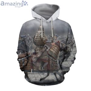 Mongol Warriors War All Over Print 3D Hoodieproduct photo 1