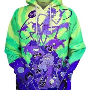 Rick and morty 3d cheap print hoodie