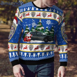 Montana Highway Patrol Ford Taurus 2016 Christmas Sweater Product Photo 4