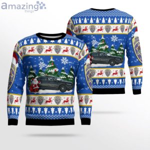 Montana Highway Patrol Ford Taurus 2016 Christmas Sweater Product Photo 1