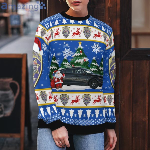Montana Highway Patrol Ford Taurus 2016 Christmas Sweater Product Photo 5