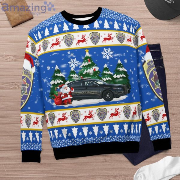 Montana Highway Patrol Ford Taurus 2016 Christmas Sweater Product Photo 6