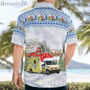 Montreal Quebec Canada Urgences Demers Paramedic Ems Ambulance Christmas Hawaiian Shirt Product Photo 2