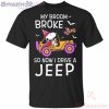 My Broom Broke So Now I Drive A Jeep Snoopy Halloween Funny T-Shirt Product Photo 2 Product photo 2