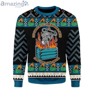 My Life Is A Dumpster Fire Ugly Christmas Sweater Product Photo 1