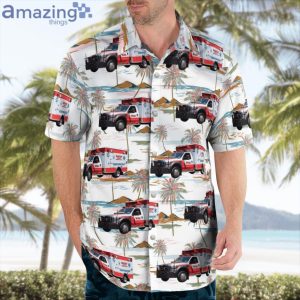 Nanuet New York Nanuet Ems Ford Horton Ambulance Hawaiian Shirt Product Photo 3