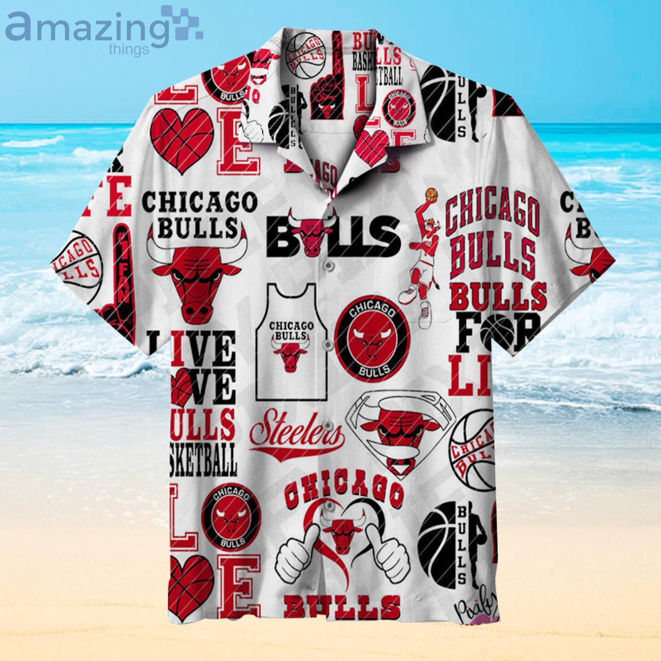 Nba Chicago Bulls Fans Gift Logo Sport Lover Hawaiian Shirt image Nba Chicago Bulls Fans Gift Logo Sport Lover Hawaiian Shirt Product Photo 1