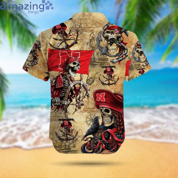 Nebraska Cornhuskers Pirates Fans Pirates Skull Hawaiian Shirtproduct photo 3