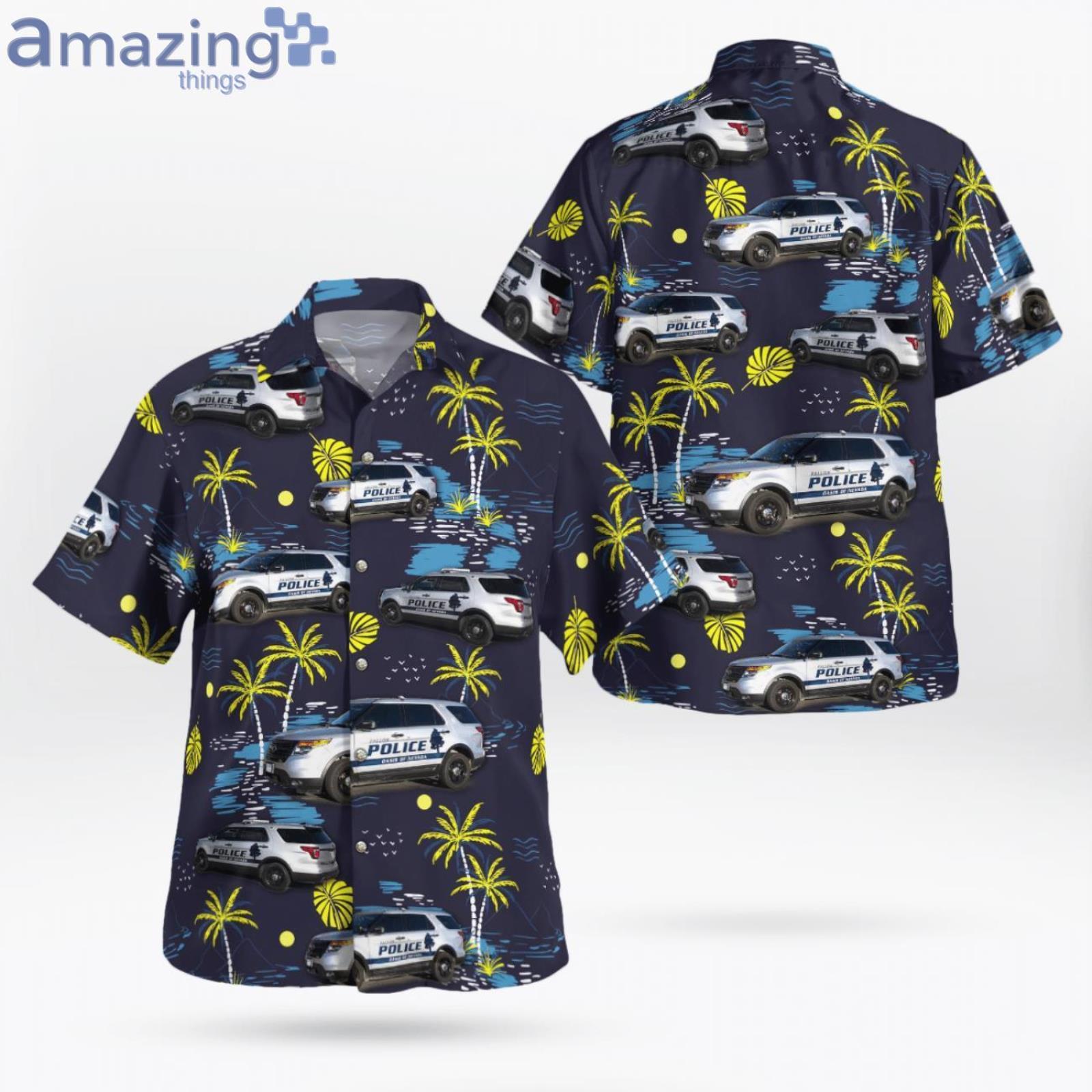 Nevada Fallon Police Department Ford Explorer Hawaiian Shirt image Nevada Fallon Police Department Ford Explorer Hawaiian Shirt Product Photo 1 Product photo 1