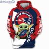 New England Patriots Baby Yoda Star Wars All Over Print 3D Hoodie