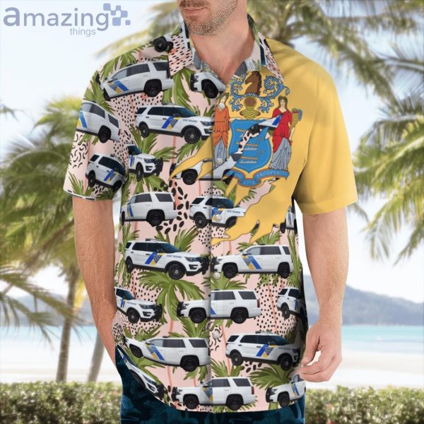 New Jersey State Police Ford Explorer Car Lover Hawaiian Shirt Product Photo 3