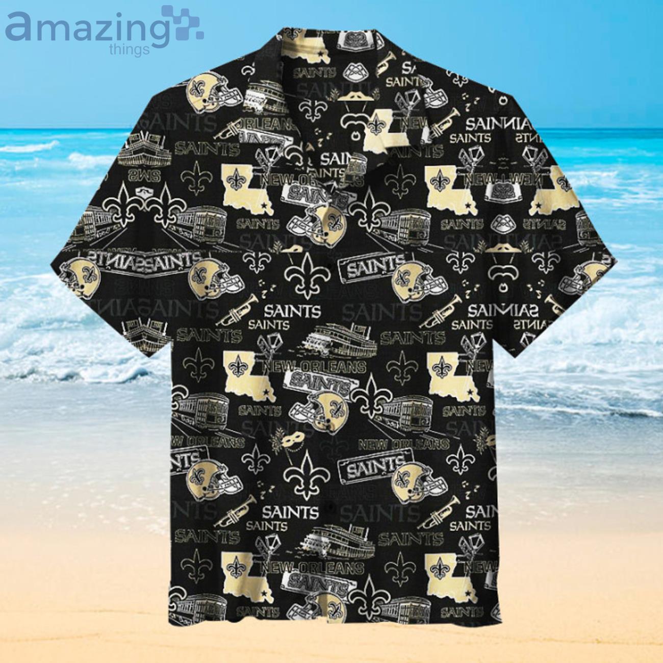 New Orleans Saints Fans Gift Logo Sport Lover Hawaiian Shirt Product Photo 1