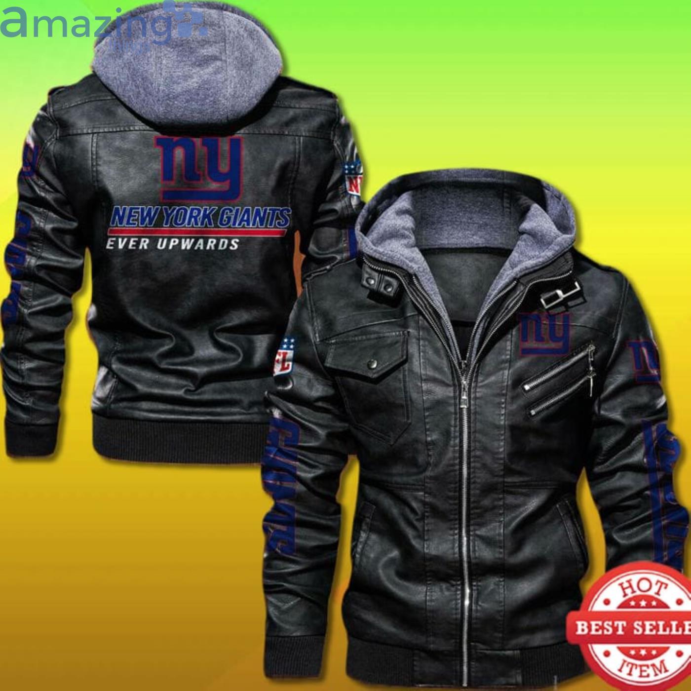 ny giants leather jacket