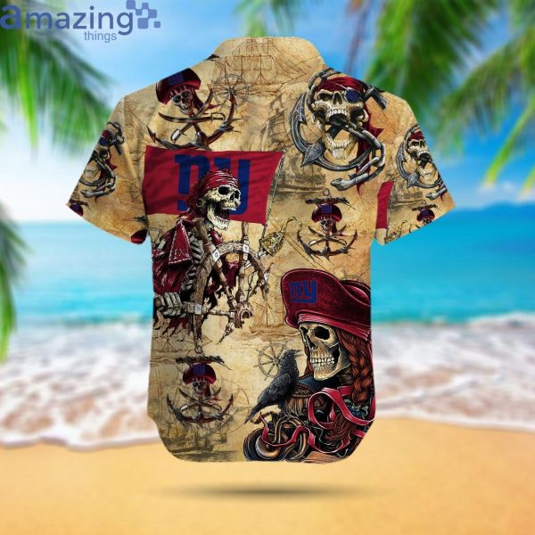 New York Giants Pirates Fans Pirates Skull Hawaiian Shirtproduct photo 3