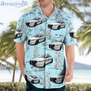 New York Nassau County Highway Patrol Ford Police Interceptor Hawaiian Shirt Product Photo 3