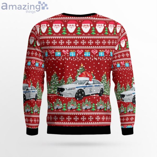 New York State Emergency Medical Services Ford Police Interceptor Christmas Sweater Product Photo 3