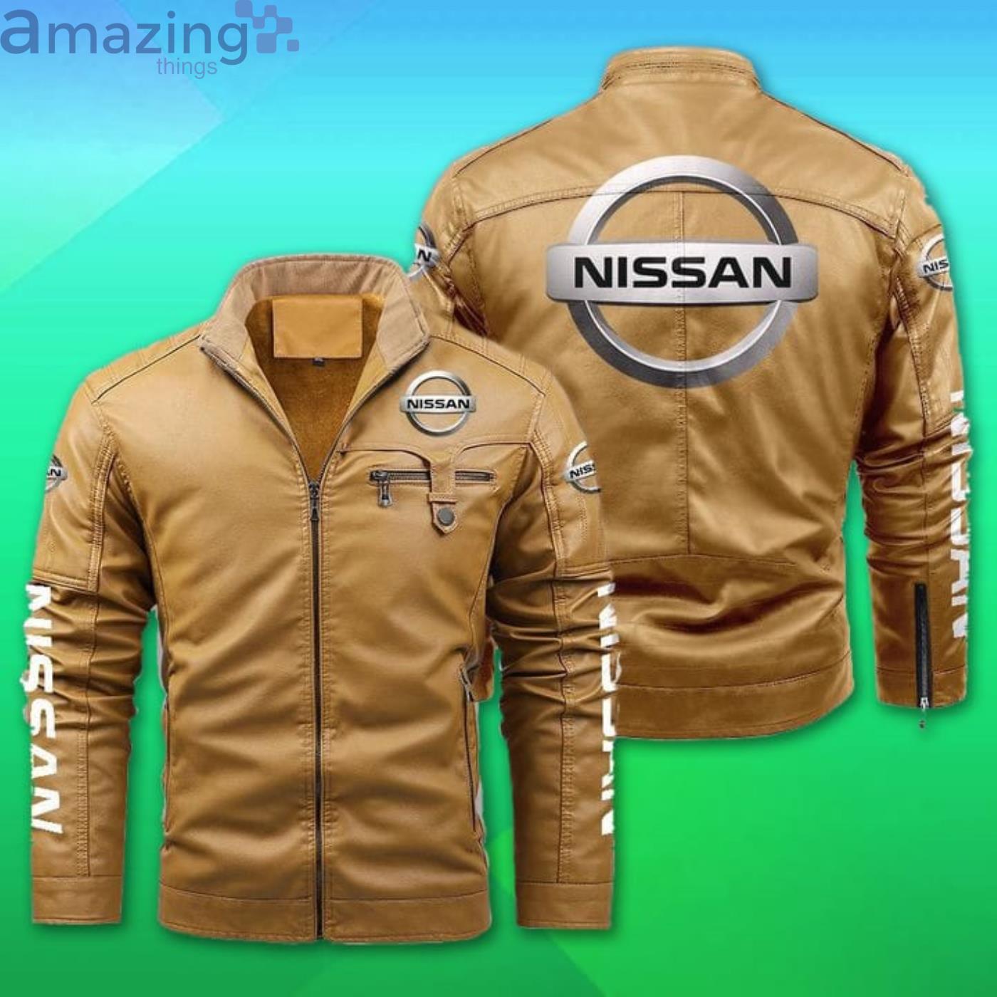 Nissan Fleece Leather Jacket image Nissan Fleece Leather Jacket Product Photo 2