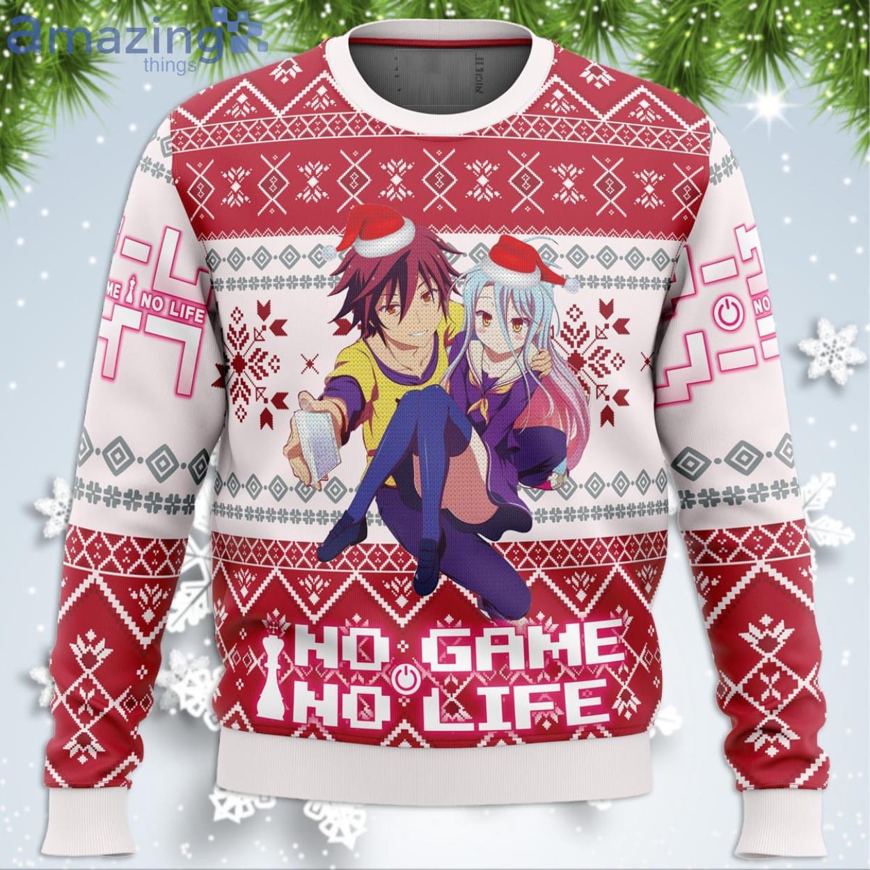 No Game No Life Alt Funny Christmas Gift Ugly Christmas Sweater Product Photo 1