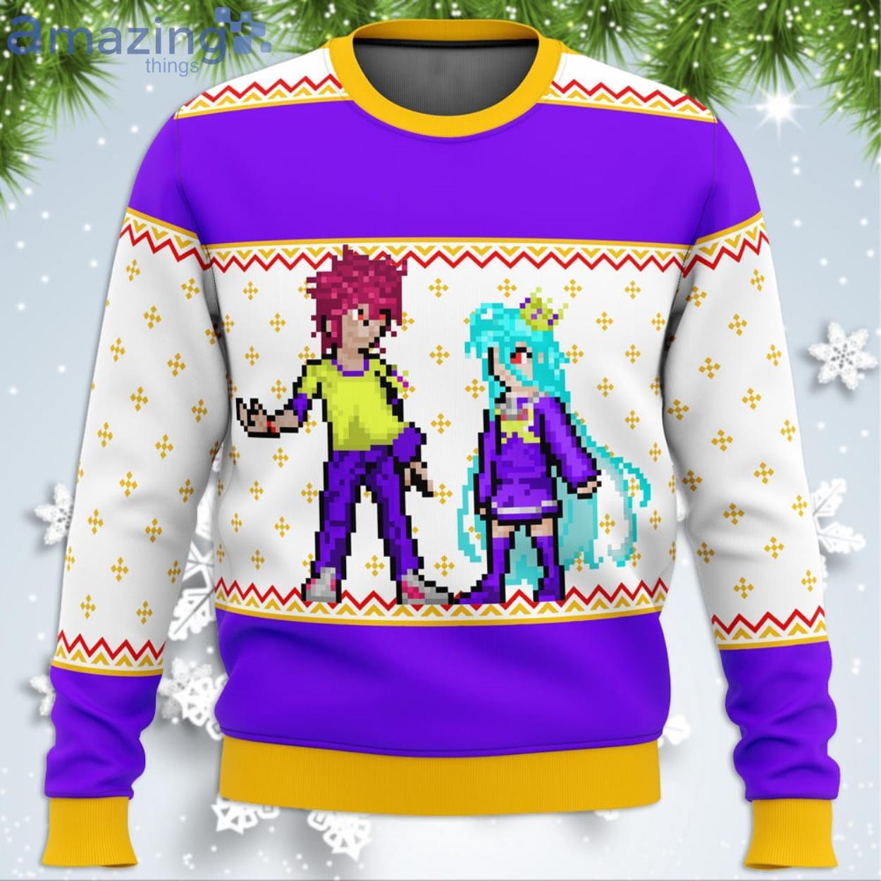 No Game No Life Sprites Funny Christmas Gift Ugly Christmas Sweater Product Photo 1
