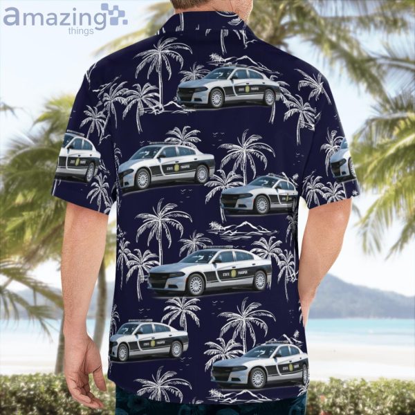 North Carolina Highway Patrol Dodge Charger Sedan Hawaiian Shirt Product Photo 2
