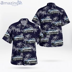 North Carolina Highway Patrol Dodge Charger Sedan Hawaiian Shirt Product Photo 1