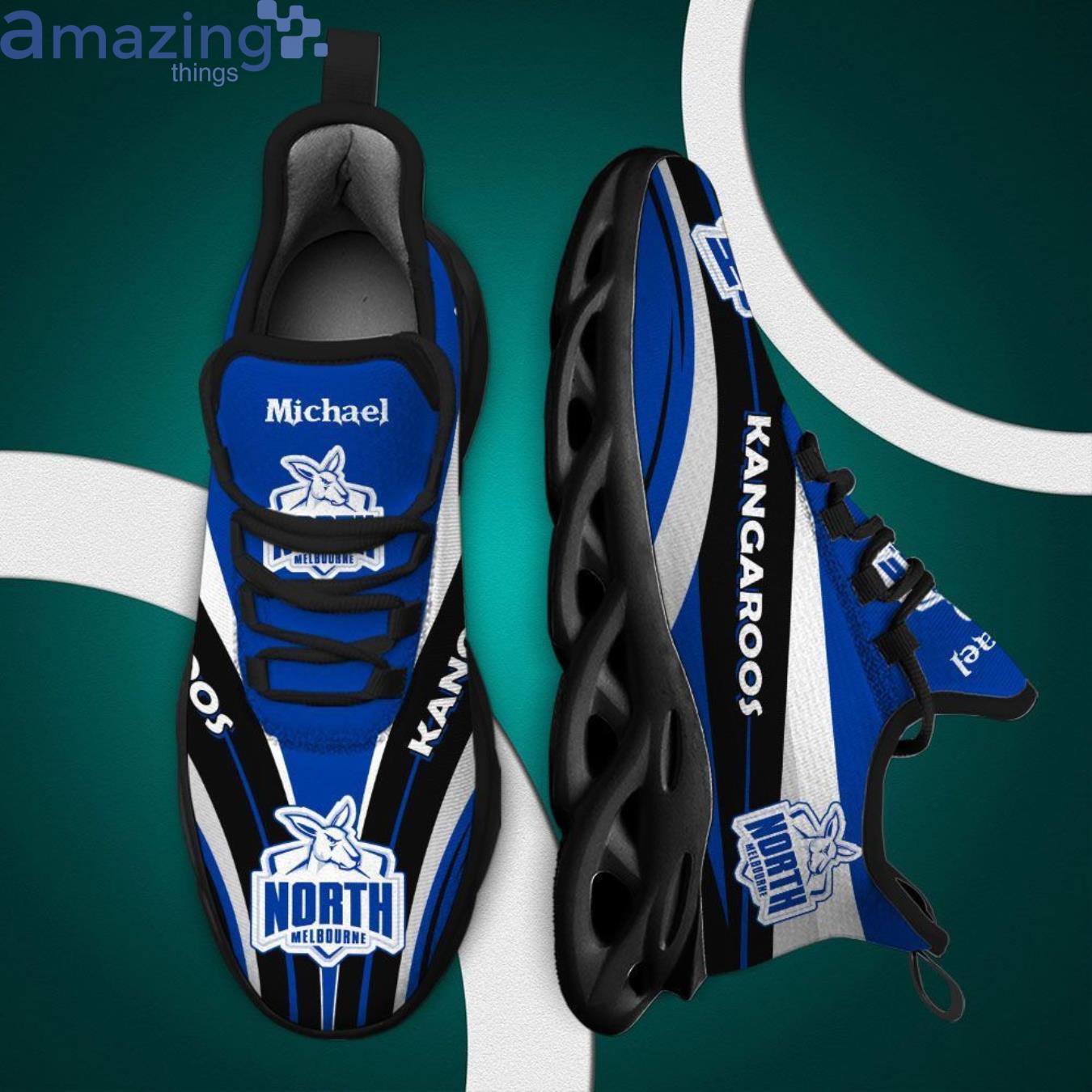 North Melbourne Kangaroos Max Soul Sneaker Personalized Name image North Melbourne Kangaroos Max Soul Sneaker Personalized Name Product Photo 2