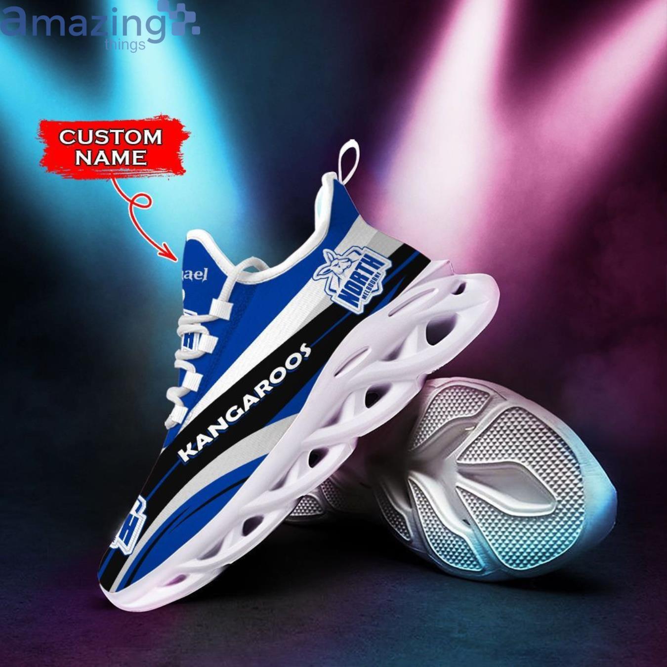 North Melbourne Kangaroos Max Soul Sneaker Personalized Name image North Melbourne Kangaroos Max Soul Sneaker Personalized Name Product Photo 4